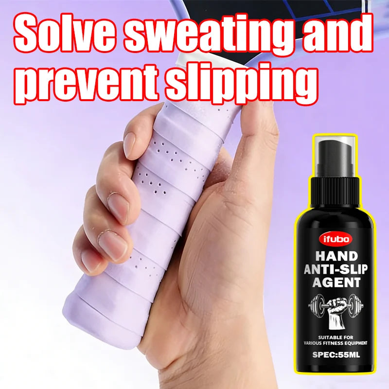 IFUBO 55ML Hand Anti Slip Grip Enhancer Spray Long Lasting Sweat Proof for Golf Badminton Weightlifting Rock Climbing Basketball