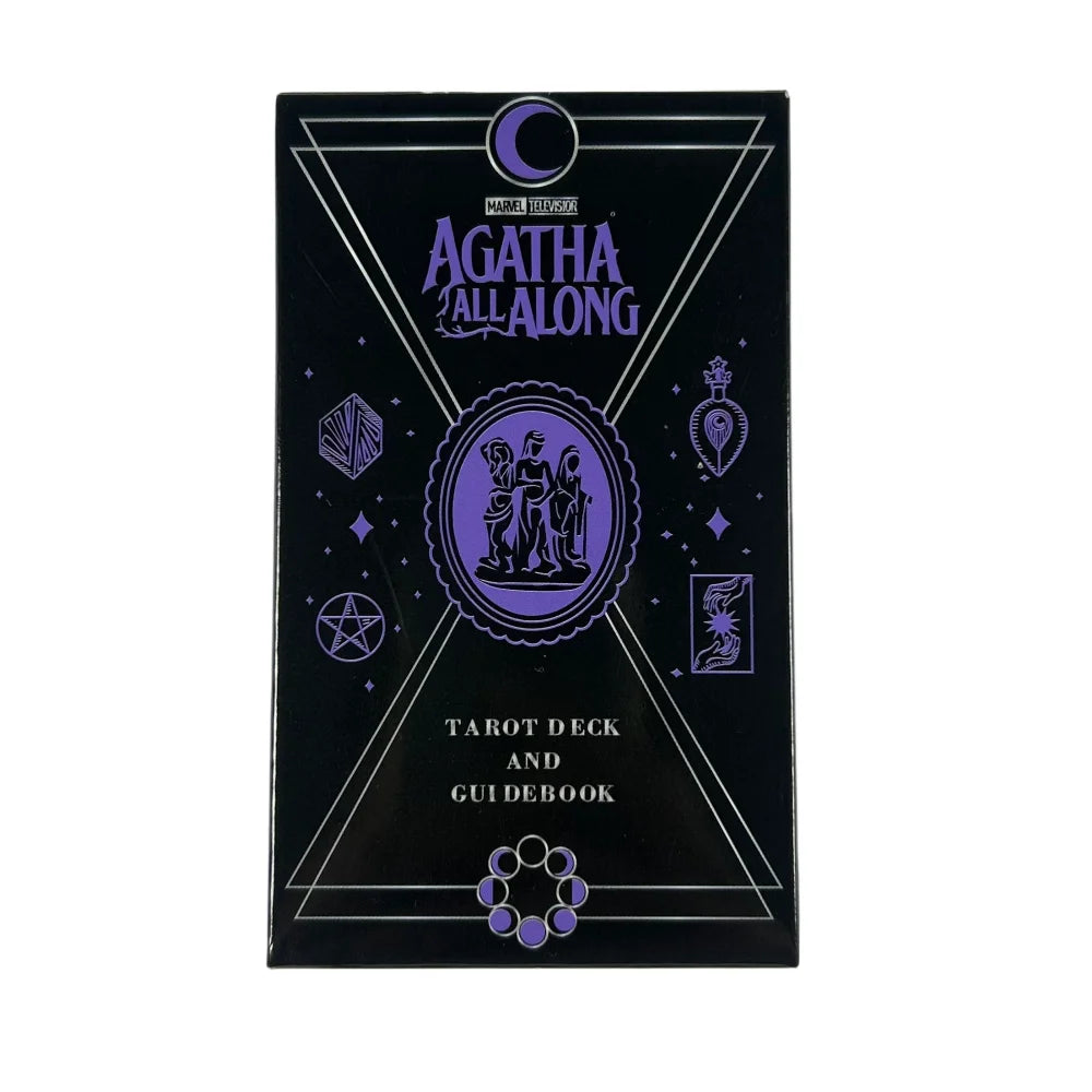 Agatha All Along Tarot Card A 78 Cards Deck English Version Fate Predictive Divination Party Cards, Halloween and Christmas Gift