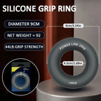 Silicone Hand Trainer Finger Gripper Ring Hand Power Gripper Ring Stress Relief Gym Home Workout Exercise Fitness Equipment