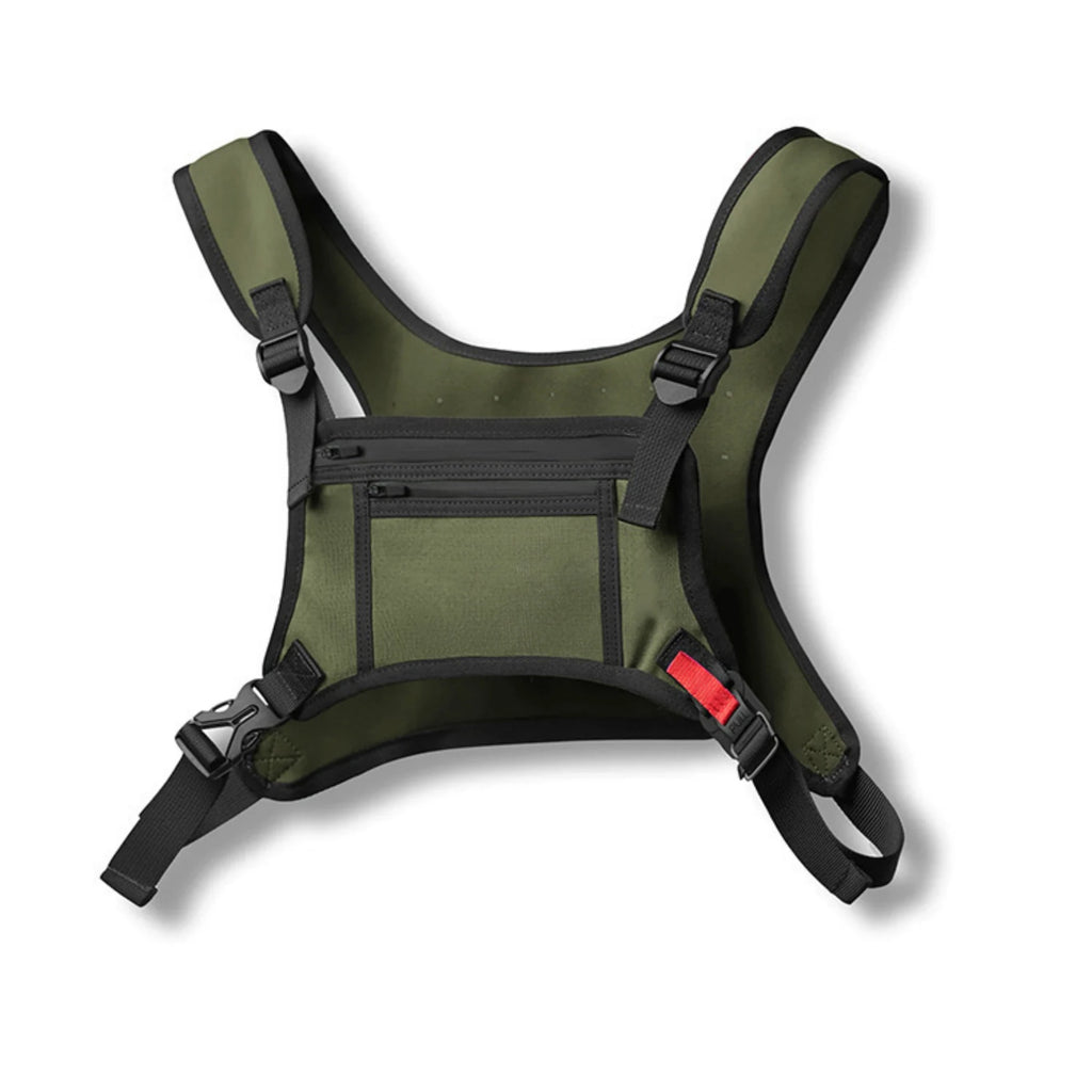 Sports Chest Bag For Men Women Water Resistant Lightweight Front Chest Pack Running Vest Bag With Built-In Phone Extra Storage