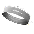 WRELS Sports Headband Anti-Slip Yoga Hair Band Quick Dry Running Sweatband Sweat Absorbing Breathable Elastic Fitness Headband
