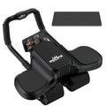 RELIFE 2 in 1 Ab Wheel Roller with Elbow Support & Knee Mat - Automatic Rebound Upgraded Four-wheel Core Workout Home Gym Abs