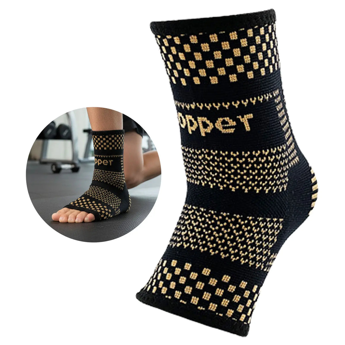 Copper Ion Wrist Support With Feature For Gym And Outdoor Sports