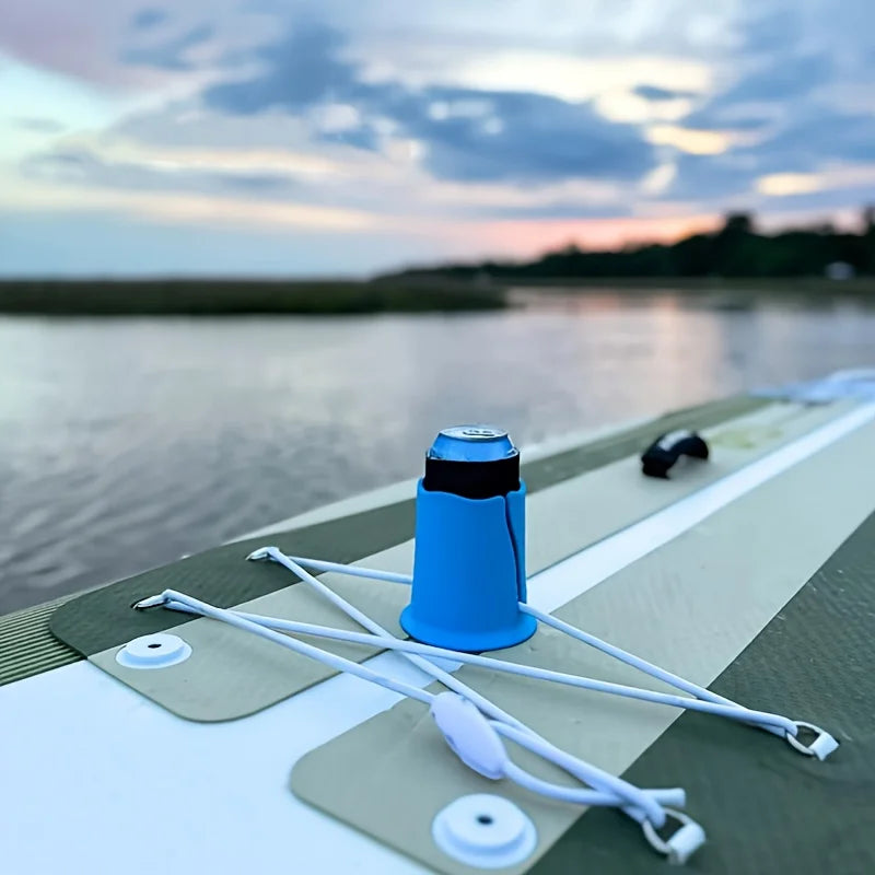 1pc Install Kayak Drink Holder Rope Fixed Track Mount Kayak Water Bottle Holder Lures Storage Plastics Kayak Cup Holder