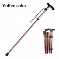 Mountaineering Stick - Men's and Women's Model - Travel Folding Adjustable Telescopic - Multi-functional for The Elderly