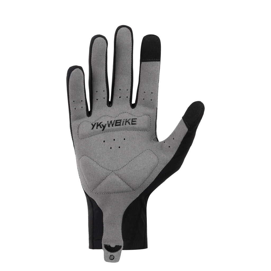 YKYWBIKE Cycling Gloves Woven Aerodynamic Striped Bicycle Sports Gloves Anti-Slip Riding Gloves Shock-absorbing Road Bike Gloves