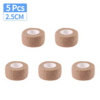 Sports Fixing Finger Wrist Leg 5 Pcs 2.5/5/7.5/10cm Self Adhesive Elastic Bandage Cohesive Non-woven Wraps Tape Disposable