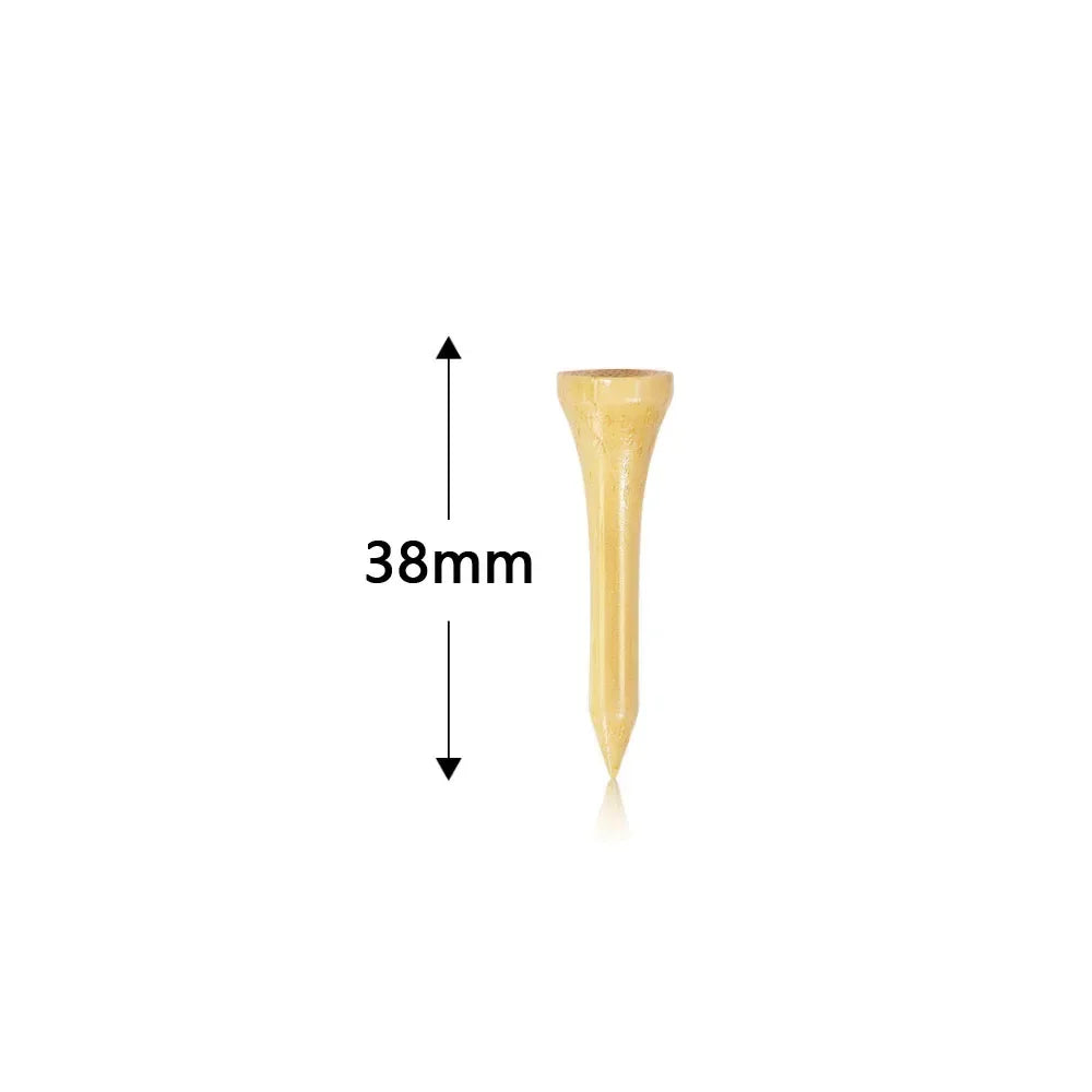 50pcs Bamboo Golf Tees More Durable and Stable TE003-Y