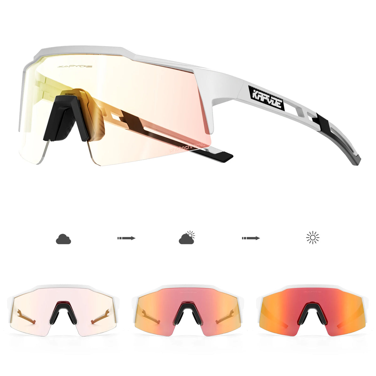 Kapvoe Bike Sunglasses Cycling Glasses for Man MTB Goggles Women Outdoor Camping Hiking Sports  UV400 Riding Bicycle Eyewear