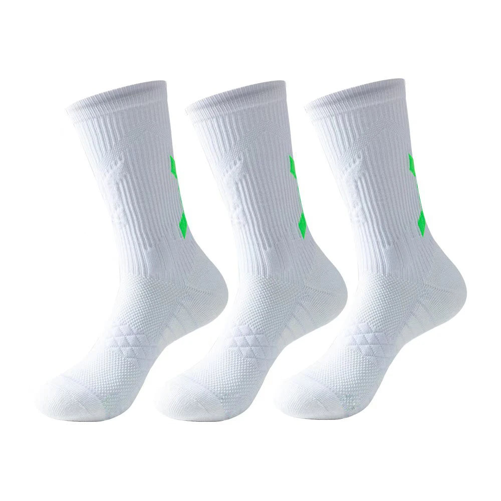 1/3 Pairs Professional Men's Basketball Socks with Thick Towel Bottom Breathable Sports Socks Men's Long Badminton Socks