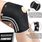 NEENCA Knee Brace for Knee Pain Compression Knee Support with Air Mesh Fabric Side Stabilizers Meniscus Tear ACL Arthritis Relie