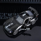 AMG Diecast Car Model, Alloy Sports Car Decor, 10.6cm Black Collectible Vehicle, Premium Desktop Ornament for Car Enthusiasts