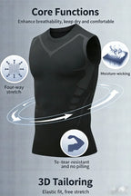 Compression Tank Top Mens Gym Shirt Sleeveless Quick Dry Printing Sportswear Men Fitness Bodybuilding Vest Workout Muscle Top ﻿