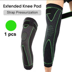 1PC Non-Slip Knee Pads Elastic Long Leg Sleeve Bandage Pressurized Knee Pads Running Sports Warm Leg Protection Accessories