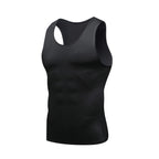 Compression Tank Top Mens Gym Shirt Sleeveless Quick Dry Printing Sportswear Men Fitness Bodybuilding Vest Workout Muscle Top ﻿
