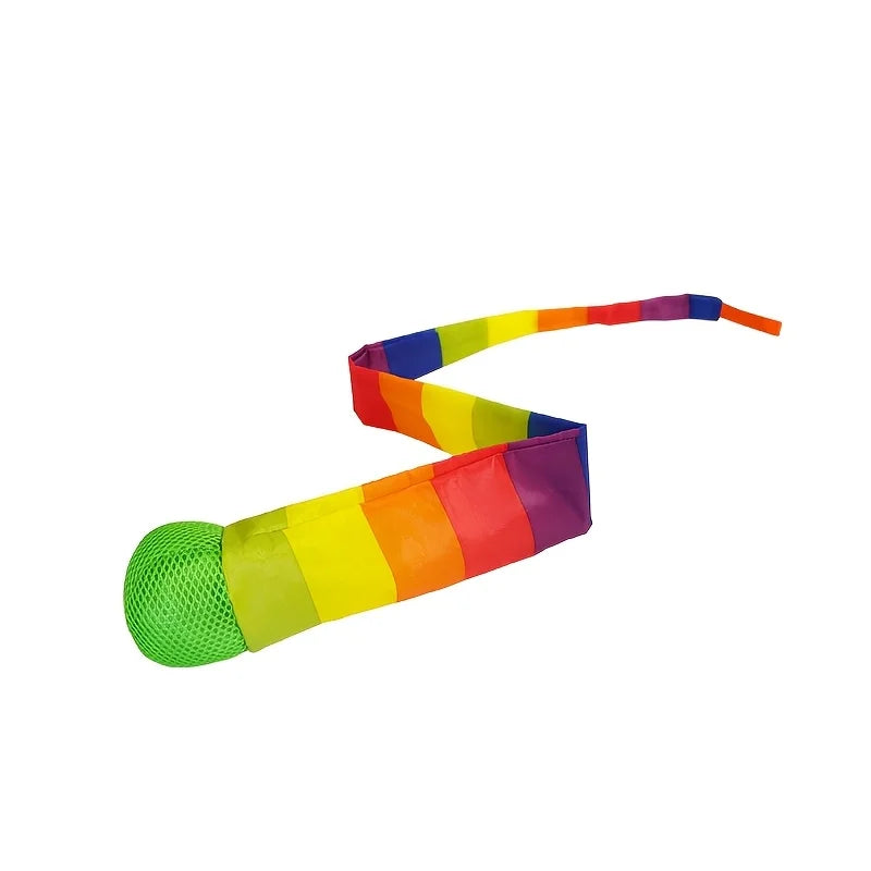 Rainbow Comet Ball Soft Tail 65cm Indoor Outdoor Sport Ball Throwing Receiving Ball Park Sports Relax Coordination Training Ball
