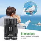 HD Night Vision Binoculars for Outdoor Travel High Magnification Monocular with Mobile Phone Adapter Portable Magnifying Glass