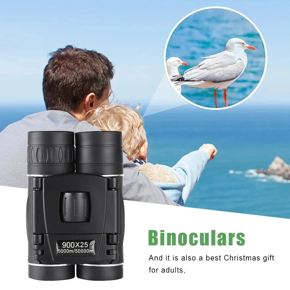 HD Night Vision Binoculars for Outdoor Travel High Magnification Monocular with Mobile Phone Adapter Portable Magnifying Glass