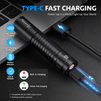 365nm/395nm Mini UV Led Flashlight Usb Rechargeable Nail Lamp Torch Cat Dog Pets Urine Tinea Money Ore Gems Scorpion Check Light
