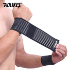 AOLIKES 1PC 40-180cm Compression Bandage Protector Knee Support Brace Sports Elastic Elbow Straps Leg Bands Bandage Workout Wrap
