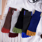 5 Pairs Men's Casual Five-Toe Cotton Socks Breathable Sports Soft High Quality Split Toe For Men Hiking Basketball Running