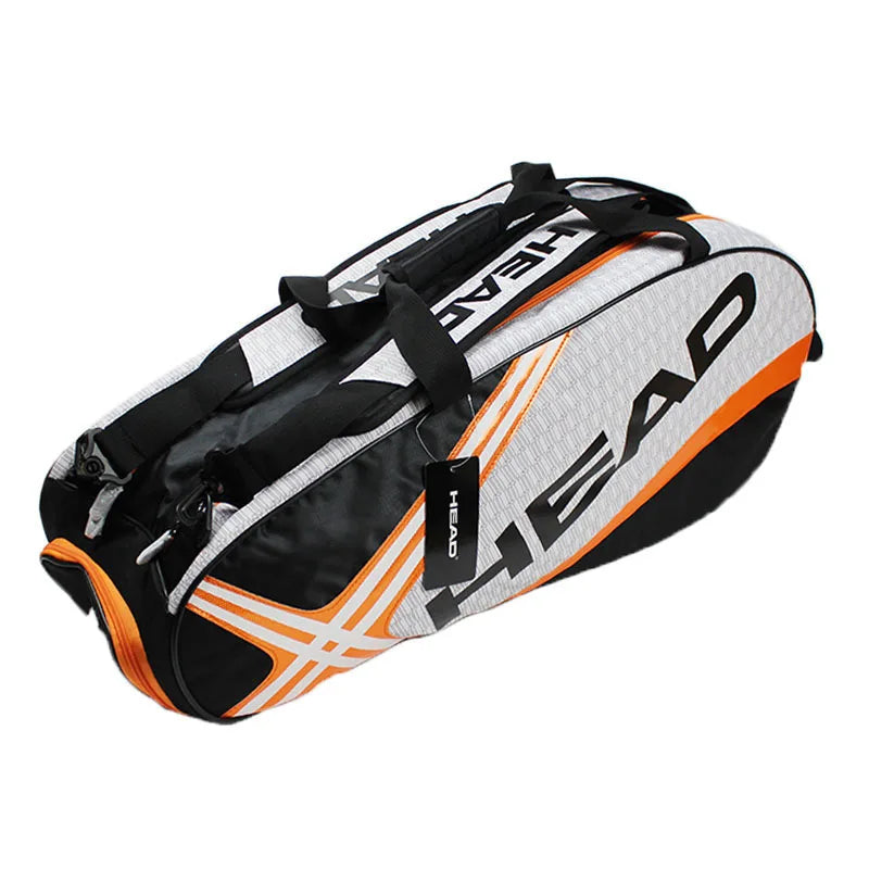 HEAD Tennis Rackets Backpack Large Capacity for 3-6 Pieces Racquets Badminton Squash Gym Bag with Separated Shoes Compartment