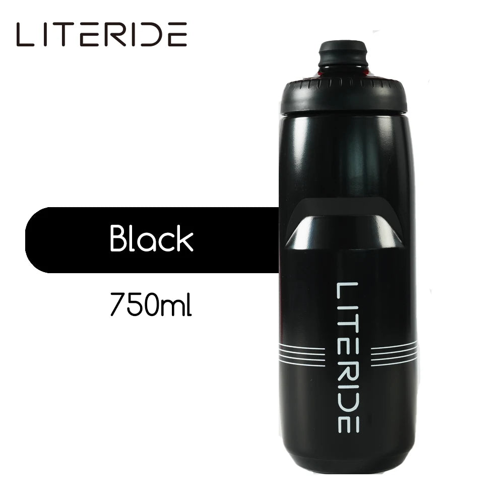 LITERIDE 610ml/710ml Bicycle Bottle MTB Road Bike Water Bottle Outdoor Sports Plastic Portable Large Capacity Drink Cycling