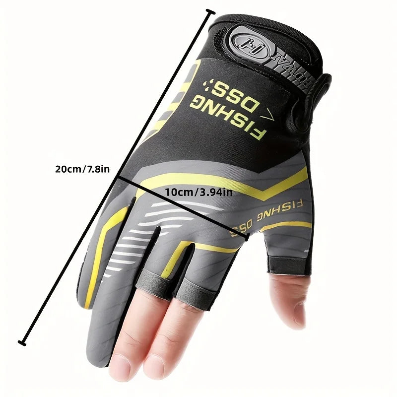 Anti-Slip Fishing Gloves Wear-resistant Summer Outdoor Breathable Angling Cycling Sports Gloves Fishing Apparel