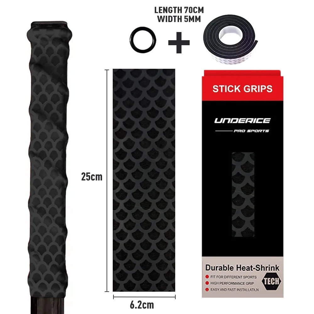 Ice Hockey Sticks Heat Shrinkable Sleeve Hockey Stick Grip Non-Slip Fishing Rod Training Badminton Hockey Equipment Accessories