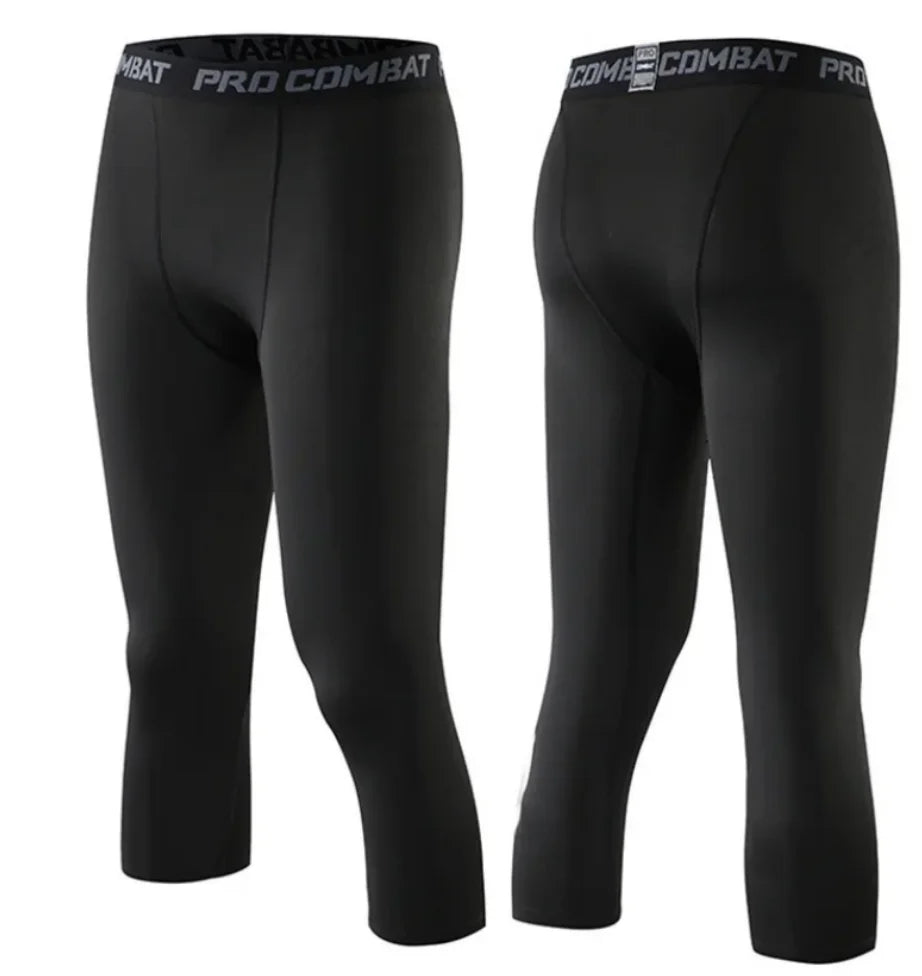 2026 Men's Workout Shorts Running Tights Gym Leggings Tights for Men Yoga Pants Compression Exercise Pant for Men Cycling Tights