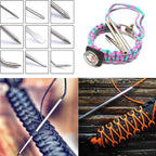 Paracord Knitting Tool Set Aluminium Parachute Cord Needles Bracelets DIY Weave Tool Umbrella Rope