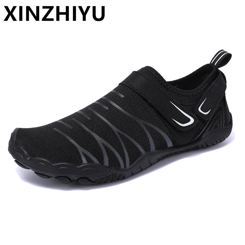 Men Water Shoes Beach Barefoot Swimming Surfing Seaside Aqua Shoes New Summer Upstream Wading Sneakers Gym Fitness Hiking Walking Footwear