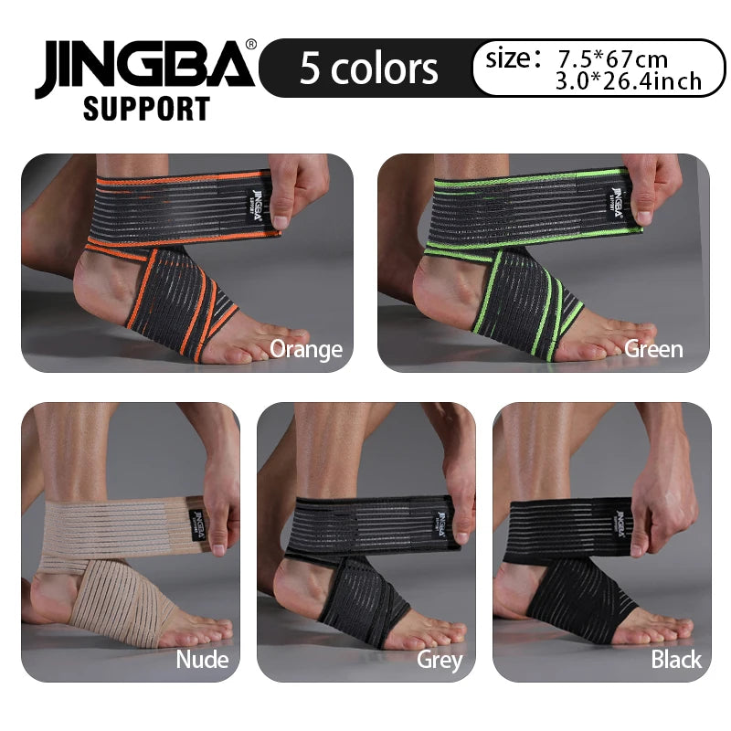 1PCS Professional Sports Strain Wraps Bandages Elastic Ankle Support Pad Protection Ankle Bandage Guard Gym Protection
