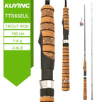 KUYING TETON Spinning Casting Rod For Fishing Lure Rods BFS Pole Carbon 0.8-8g 1-8lb FUJI Parts Baitcaster