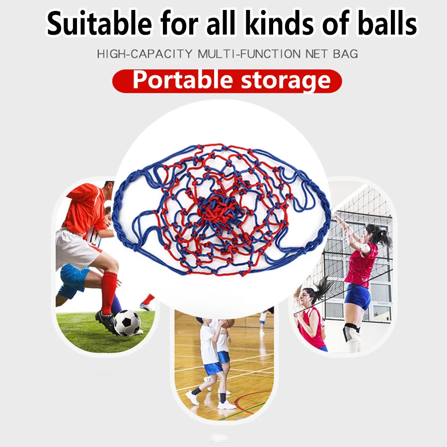 Basketball/Football/Volleyball Net Bag Thick Woven Net Basketball Storage Durable Nylon Training Net Bag for all kinds of balls