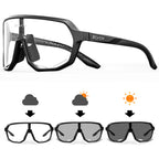 SCVCN Men Bike Photochromic Glasses Cycling Sunglasses for Women Sports Running MTB Biking Eyewear Road Mountain Bicycle Goggle
