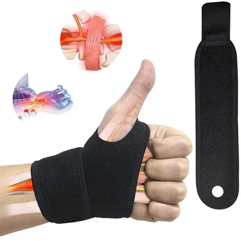 Adjustable Wrist Brace Perfect For Women & Men Support Wrap Strap Hand Carpal Tunnel Fitness Suitable Both Right Left Tendinitis