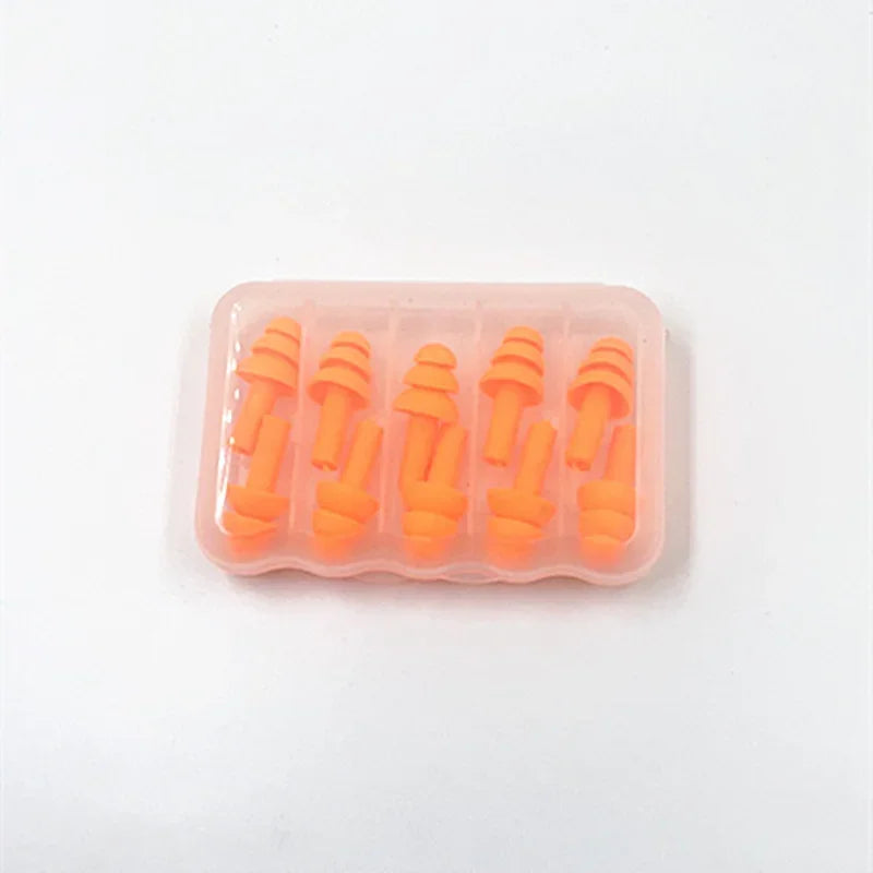 5Pairs Soft Silicone Earplugs Anti-Noise Waterproof Diving Ear Clips for Swimming Protection Adult & Child Swimmers
