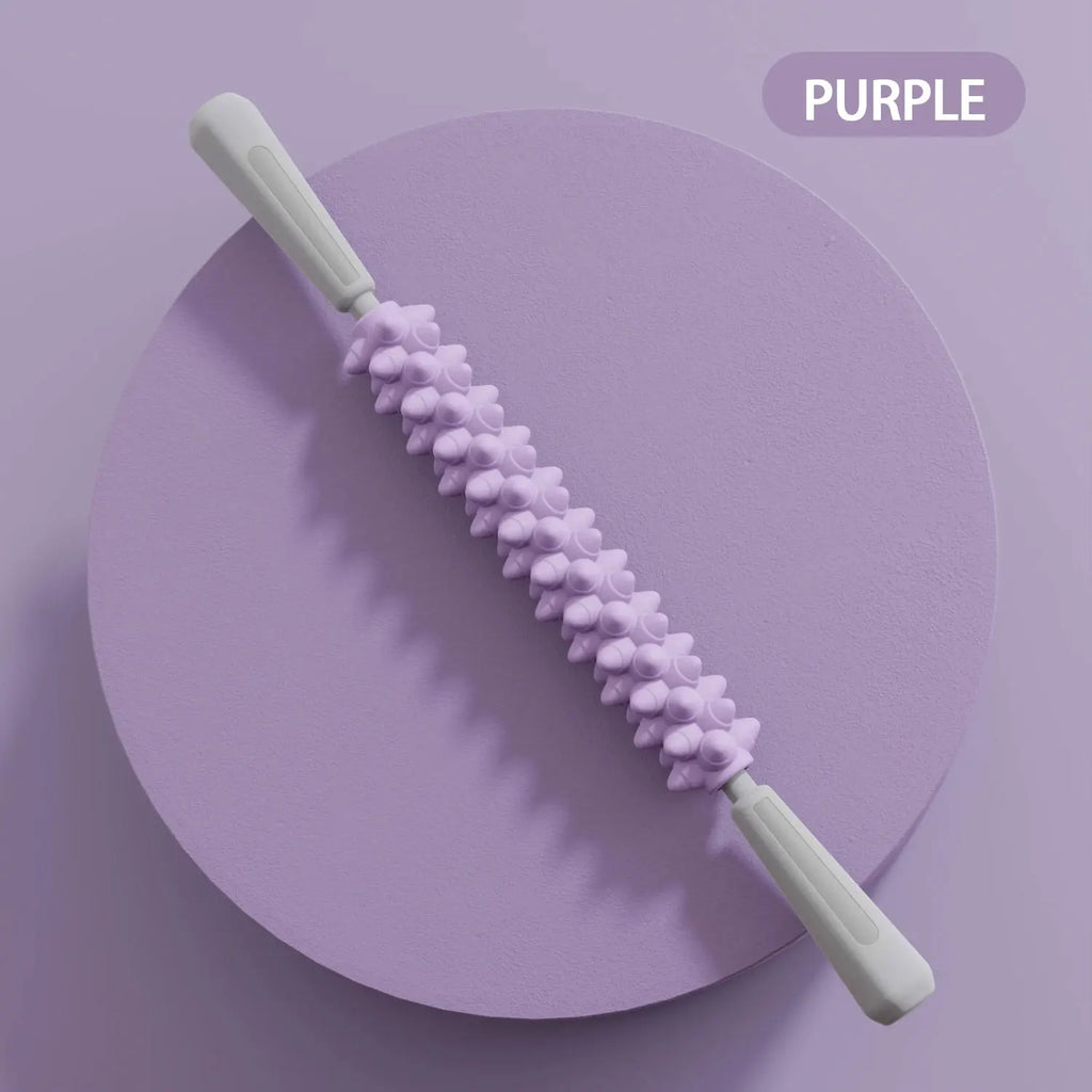 Yoga Massage Stick Yoga Fitness Wolf Teeth Muscles Massage Stick Calves Thighs Quadriceps Arm Forearm Relaxation Artifact Roller