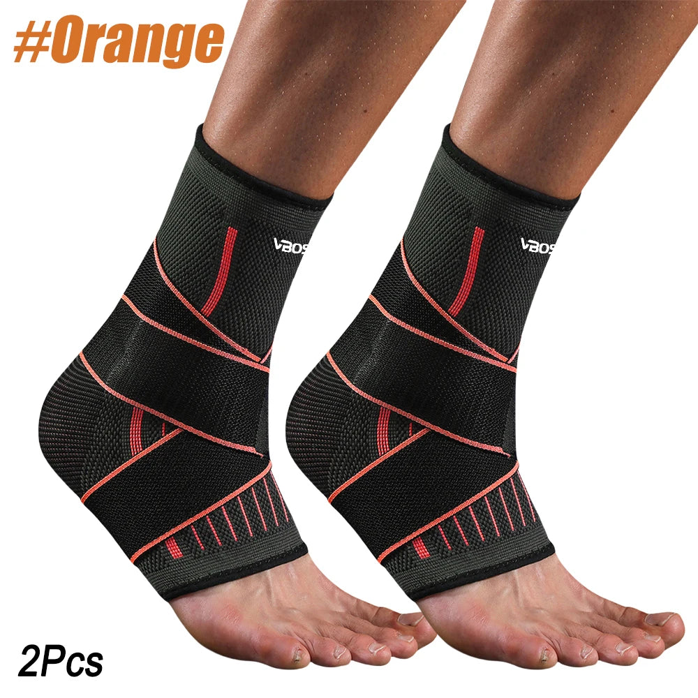 Adjustable Elastic Ankle Brace Compression Sleeve Foot Support Stabilizer for Plantar Fasciitis Achilles Tendonitis Sports Sock