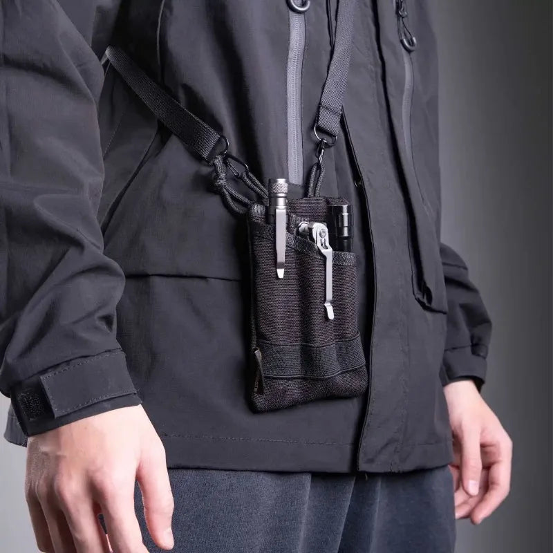 Mini EDC Pouch Multifunctional Outdoor Sports Camping Hiking Purse Wear-resistant for Camping Hiking Mountaineering