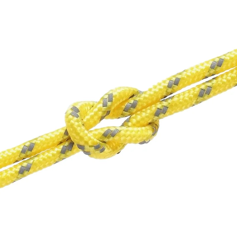 4pcs Durable Camping Tent Ropes Reflective Windproof Reinforced Canopy Accessories with Safety Buckles for Outdoor