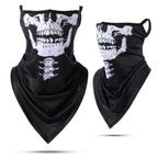 3D Skull Summer Bandana Hanging Ear Triangle Scarf Cycling Hiking Hunting Fishing Sports Bicycle Face Mask Neck Gaiter Men Women