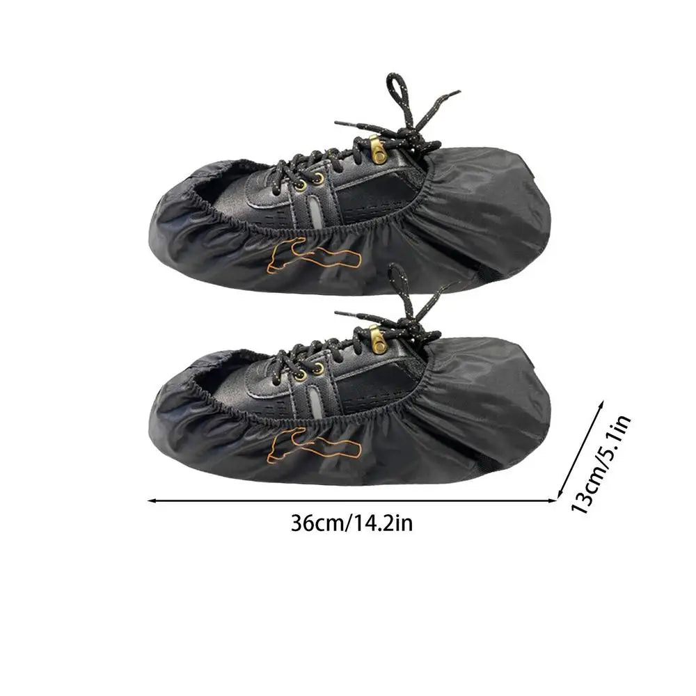Professional Bowling Alleys Supplies, Bowling Shoes Waterproof Covers, Bottom Non-slip Leather Bowling Shoe Covers