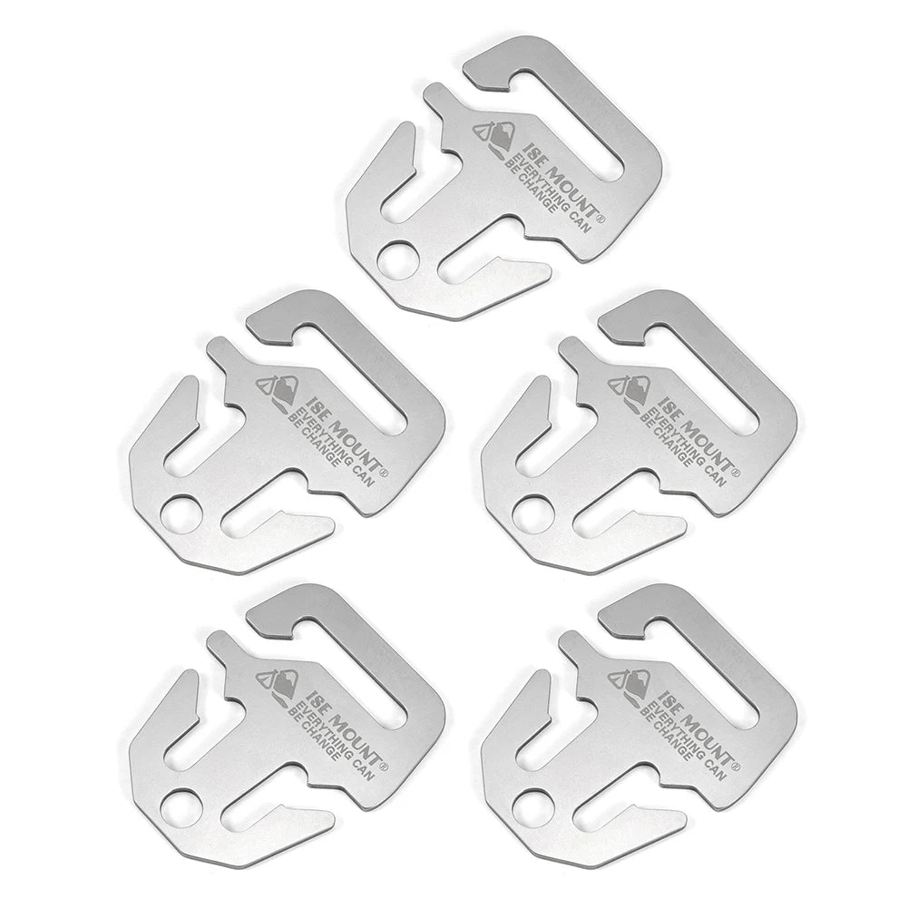 5/10Pcs Anchor Awning Fastener Stainless Steel Tight Rope Buckle Awning Canopy Fastener Camping Accessories