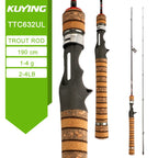 KUYING TETON Spinning Casting Rod For Fishing Lure Rods BFS Pole Carbon 0.8-8g 1-8lb FUJI Parts Baitcaster