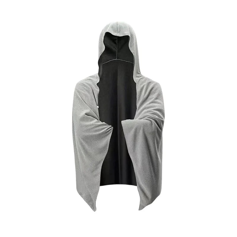 4-in-1 Cooling Hooded Cloak Super Absorbent Oversized Hooded Towel Wrap Sunscreen Quick Dry Shawl for Swimming Beach Pool Travel