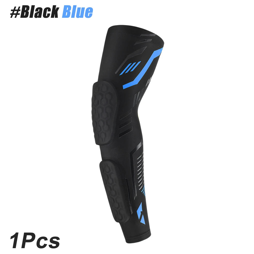 1 Pcs Sports Padded Arm Sleeves Protective Compression Elbow Pad Basketball Football Volleyball Soccer Gym Sport Arm Guards Home