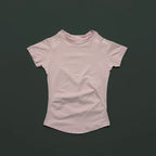Sport Short Sleeve Top Women Running Sports T Shirt Summer Short Sleeve Round Neck Breathable Stretchy Gym Yoga Fitness Top