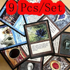 9 Pcs MTG Proxy Black Core Paper with Hologram Cards All Rare Expensive Magic Cards
